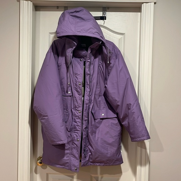 Vintage 1991 Swan Windproof Down Parka Jacket, size XL - Picture 1 of 12